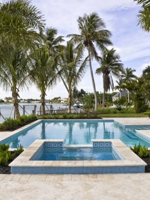 Beautiful swimming pool in Florida.